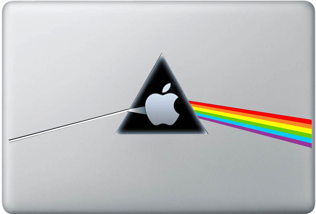Apple dark side  decal sticker for Macbook (11, 13, 15, 17)