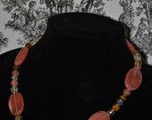 0110 Strawberry Quartz Necklace