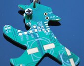 Berlin Walking Man  from recycled computers chips