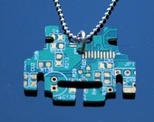 Space Invader  from recycled computers chips