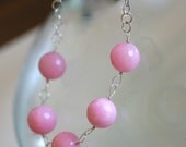 Bubble Gum Cherry Jade Necklace