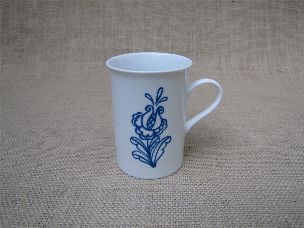Porcelain Coffee Tea Mug with Nordic Flower