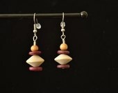 0127 Wooden Beaded Earrings