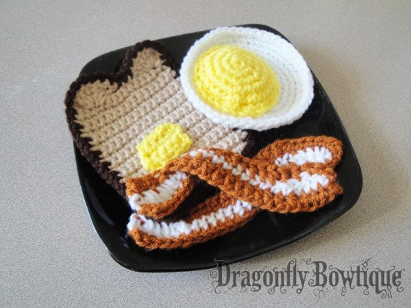 4 piece Crochet Breakfast Set