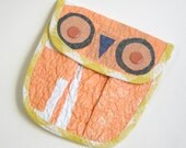 Eco Owl Coin Purse made from Fused Plastic Bags