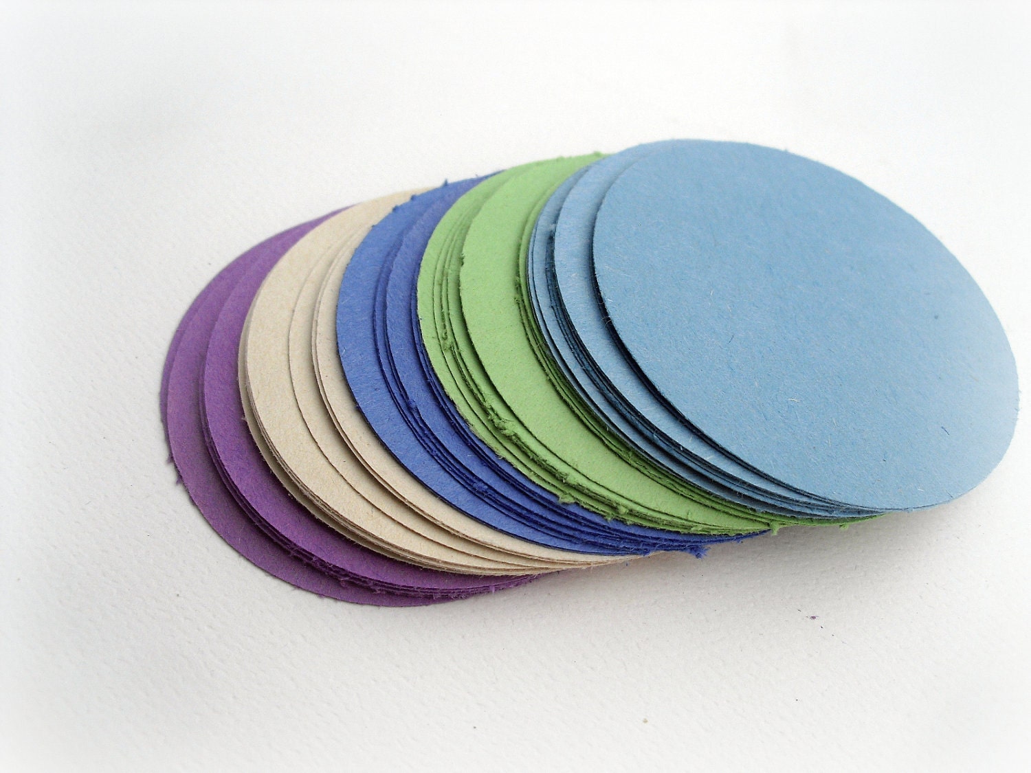 20 Circle Die cuts 2.5 inches -- Solid Colors