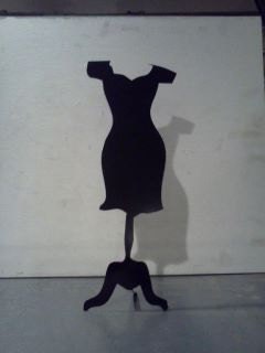 Dress on a stand