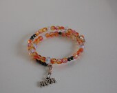 Nursing Breastfeeding Baby Feeding Reminder Bracelet color Orange Pink or Light Pink SALE