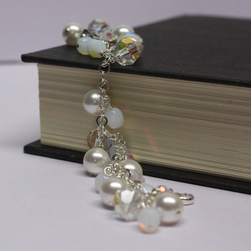 Sterling Silver Swarovski crystal and Pearl Bracelet