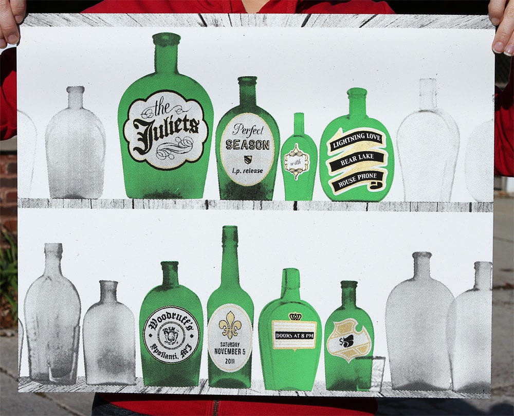 The Juliets Speakeasy Screenprinted Gigposter
