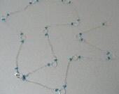 Hammered diamond shaped linked necklace