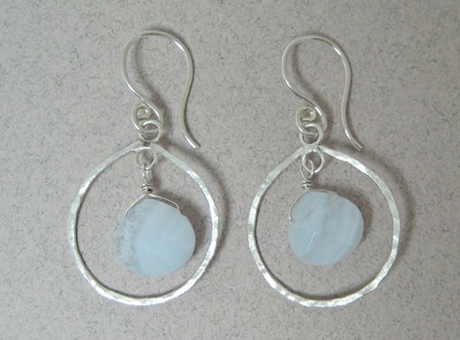 Hammered pear shaped drops 3