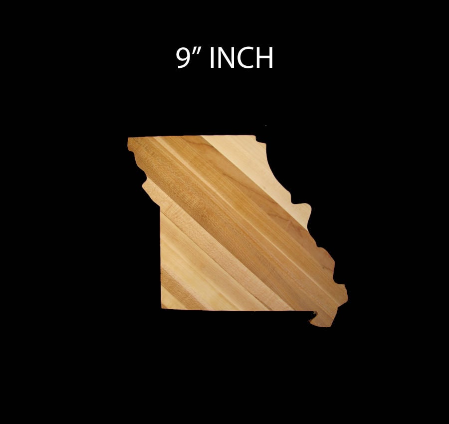 9" inch Missouri State Shaped Cutting Board / Barboard