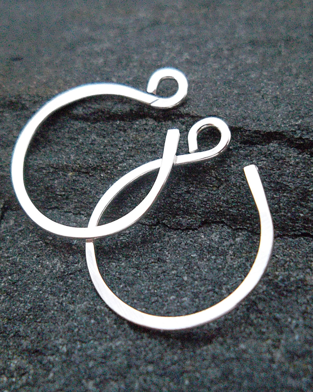 Tiny Sterling Silver Hoop Earrings