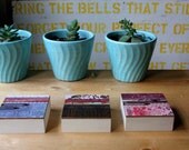 Fleur Triptych - Original Mixed Media Collage Art