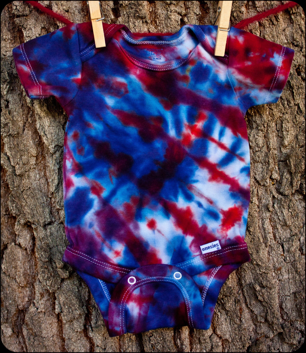 HERO - Tie Dye Organic Cotton Onesie - Size Newborn