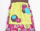 Boutique Girls Dress - LEAFY TREES -  size 2T