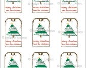 Custom Printable Christmas Gift Tags Download and Print Christmas Tree TAG