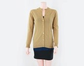 Vintage 1940s 100% Lambs Wool Cardigan Sweater. Made in Scotland for R.M. Forsyth by Ballantyne of Peebles. Small (S) to Medium (M)