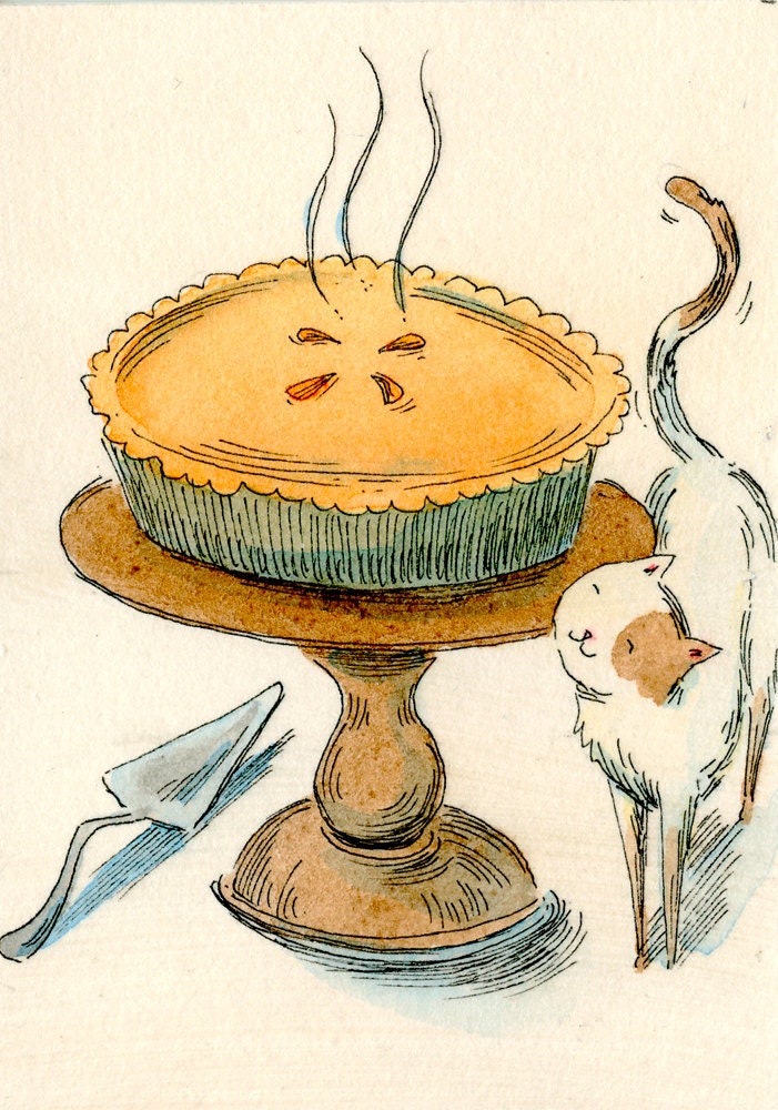 Original ACEO Painting -- mmm...pumpkin pie