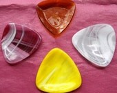 Triangle Yellow, White, Pink and White, Orange Fused Glass Bowl/Dish