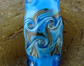 Lampwork Focal Bead -Southwest Pinwheels- Handmade by Jason Powers SRA LE Powers Art Glass