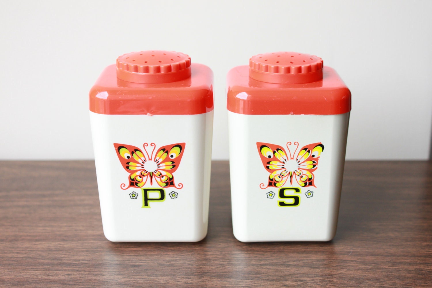 Vintage Butterfly Salt and Pepper Shakers