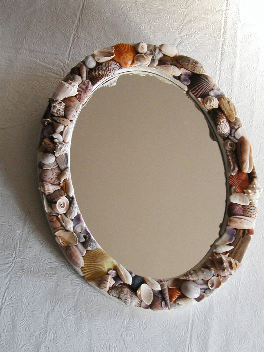 Seashell Oval Mirror