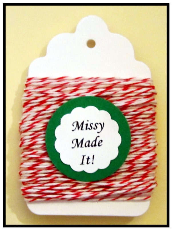 10 Yards Classic Red And White Bakers Twine Scrapbooking Embellishment