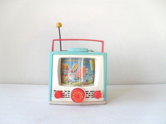 Vintage Fisher Price Toy TV Music Box