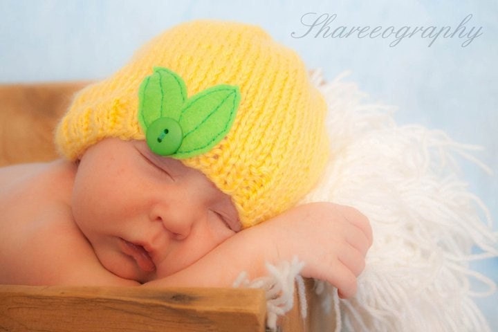 Lemon Head photo prop and hat