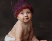 Purple Gnome Hat with colorful boarder Custom and Handmade for You