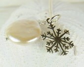 Holiday Gifts, Winter Fashion, Penny Pearl, Sterling Silver, Personalized, Winter Weddings