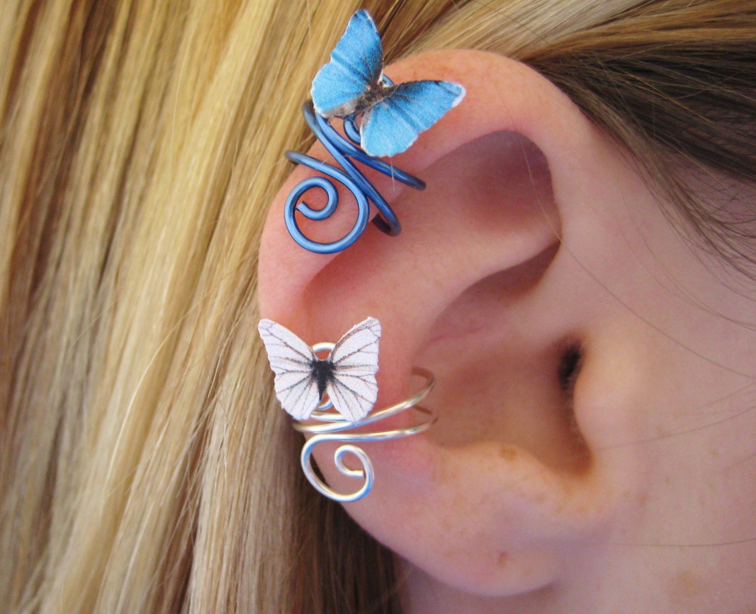 Butterfly Ear Cuff Wire Wrap CUSTOM COLOR