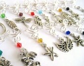 Clip On Ear Cuff Crystal Charm Dangle No Piercing Required