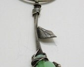 Lamp worked Glass Flower Pendant
