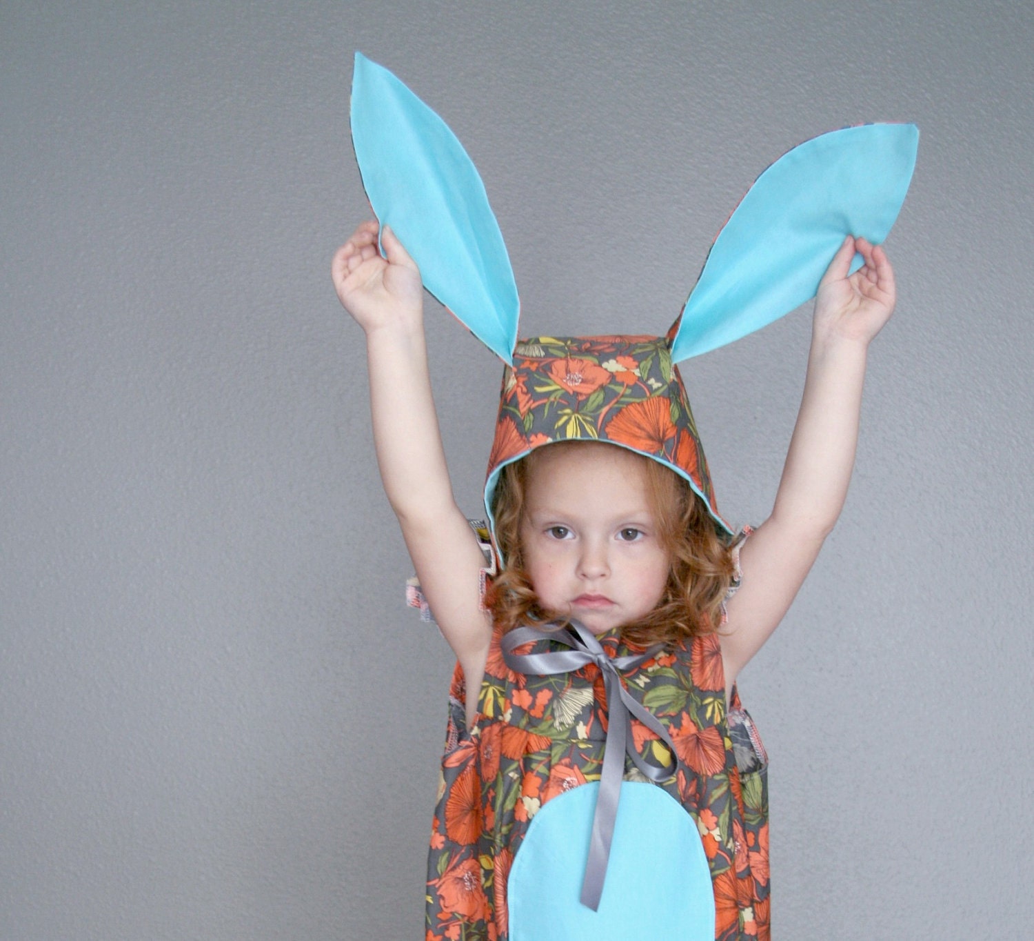 Floral Rabbit Easter Costume in Custom Fabric by Fleur and Dot