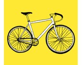 bicycle giclee fine art print 10" x 10"