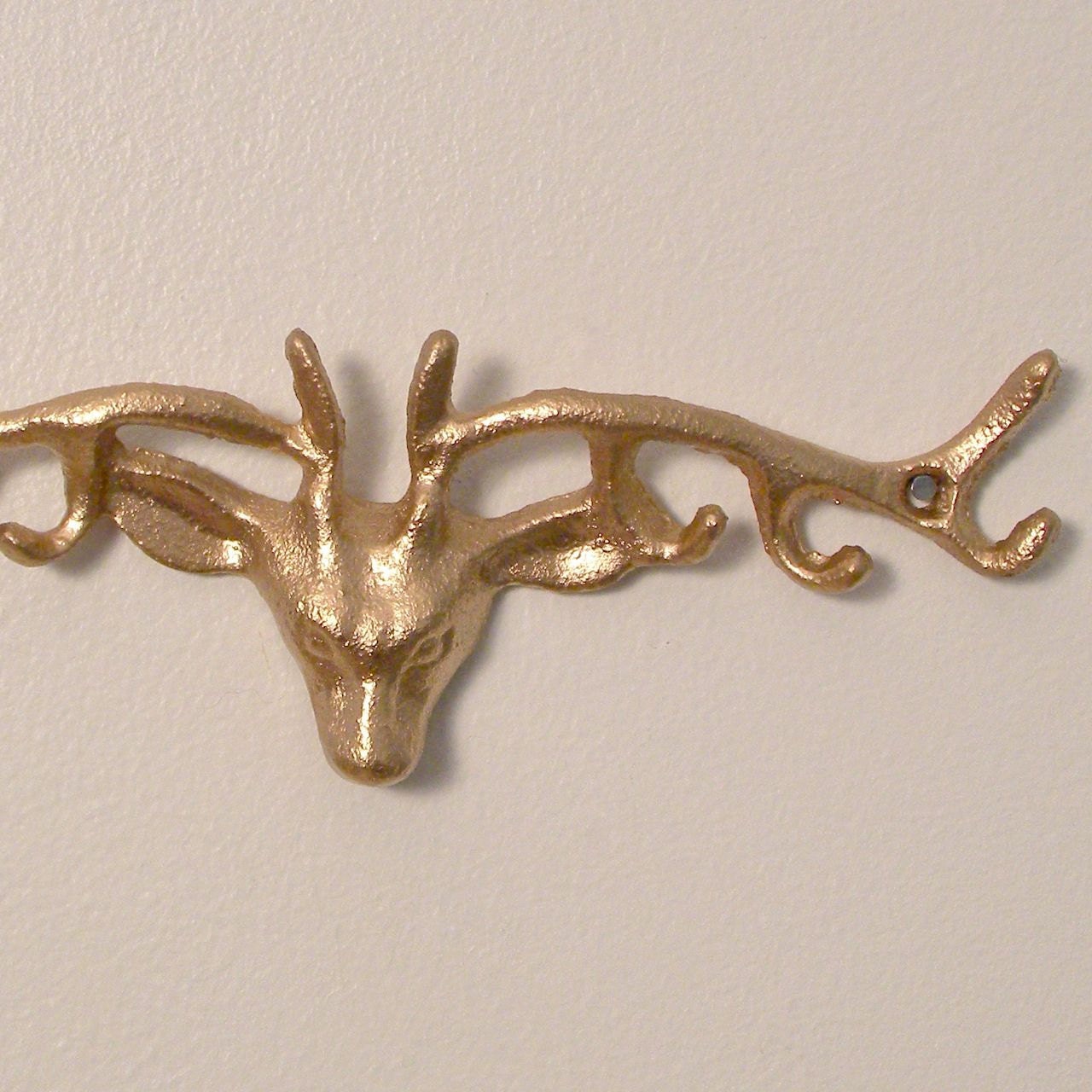 golden deer key hook