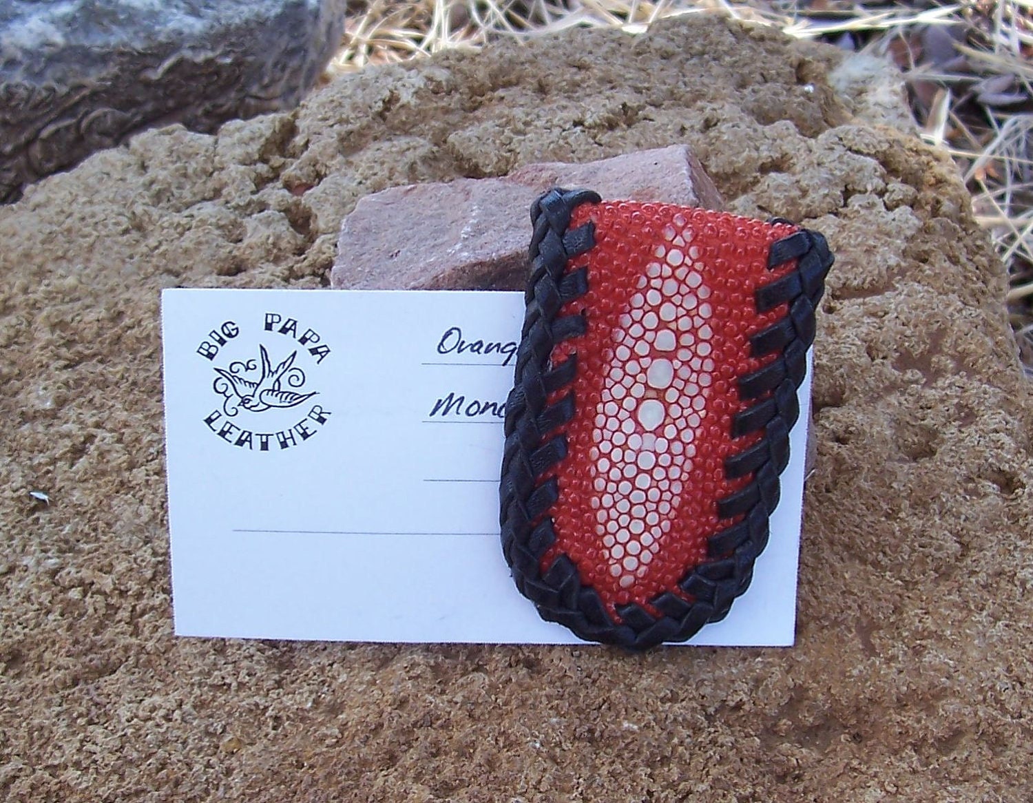 Orange Stingray Money clip