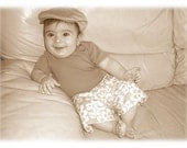 SALE - Long Boy Shorts in Yellow, Lined with Organic Cotton Jersey - Sizes: 3-6 mo, 6-12 mo, 18-24 mo, 3T, 4T
