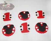 12 Mickey Mouse & Age Fondant Cupcake Toppers