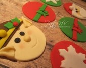 EDIBLE (Fondant Cupcake/Cookie Toppers) - Santa & His Elf Il_170x135