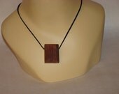 150 Year Old Wood Pendant Necklace From Reclaimed Log Cabin Wood