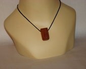 150 Year Old Wood Pendant Necklace From Reclaimed Log Cabin Wood
