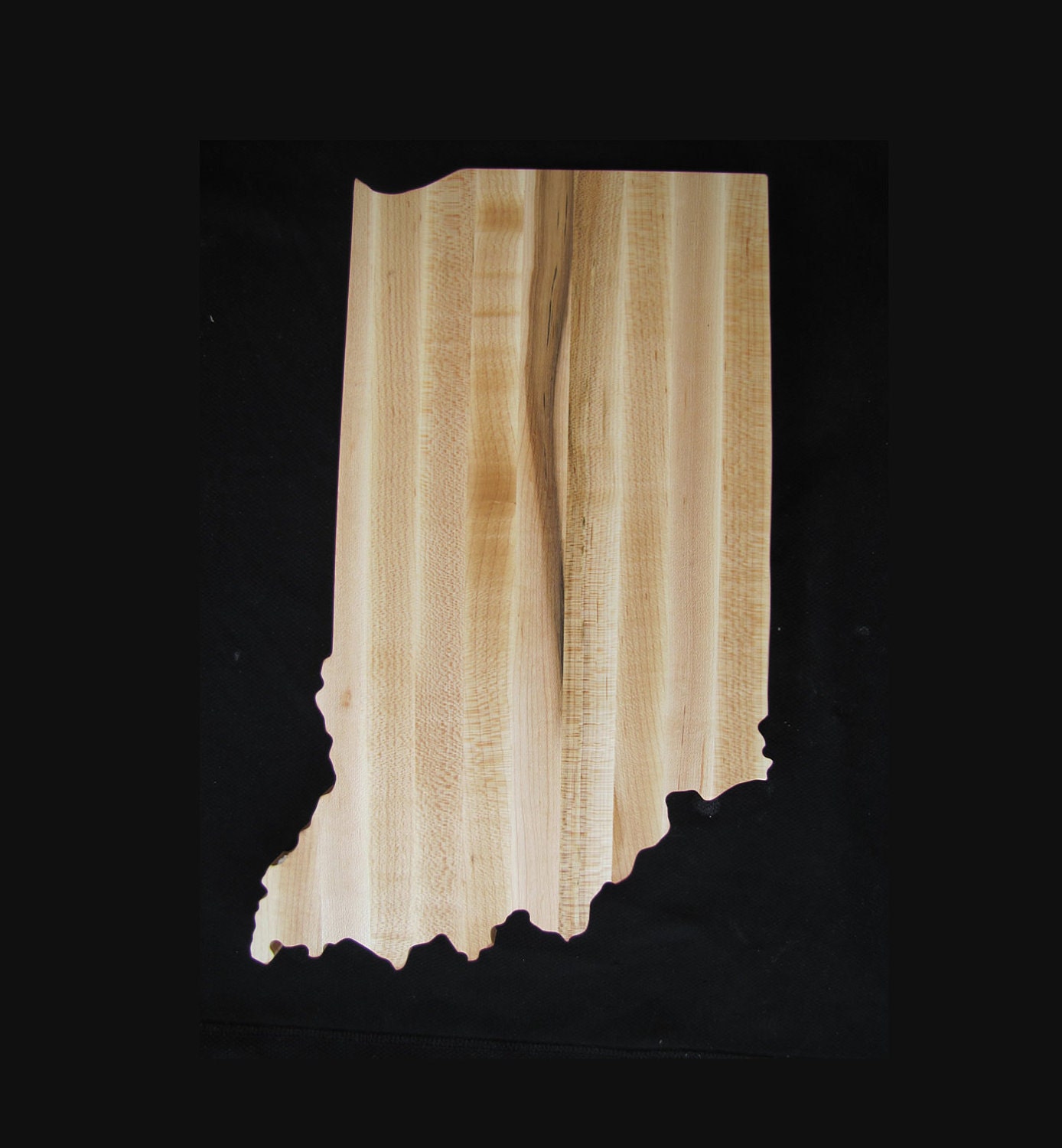 Indiana State Shaped Cutting Board by WOODBOB