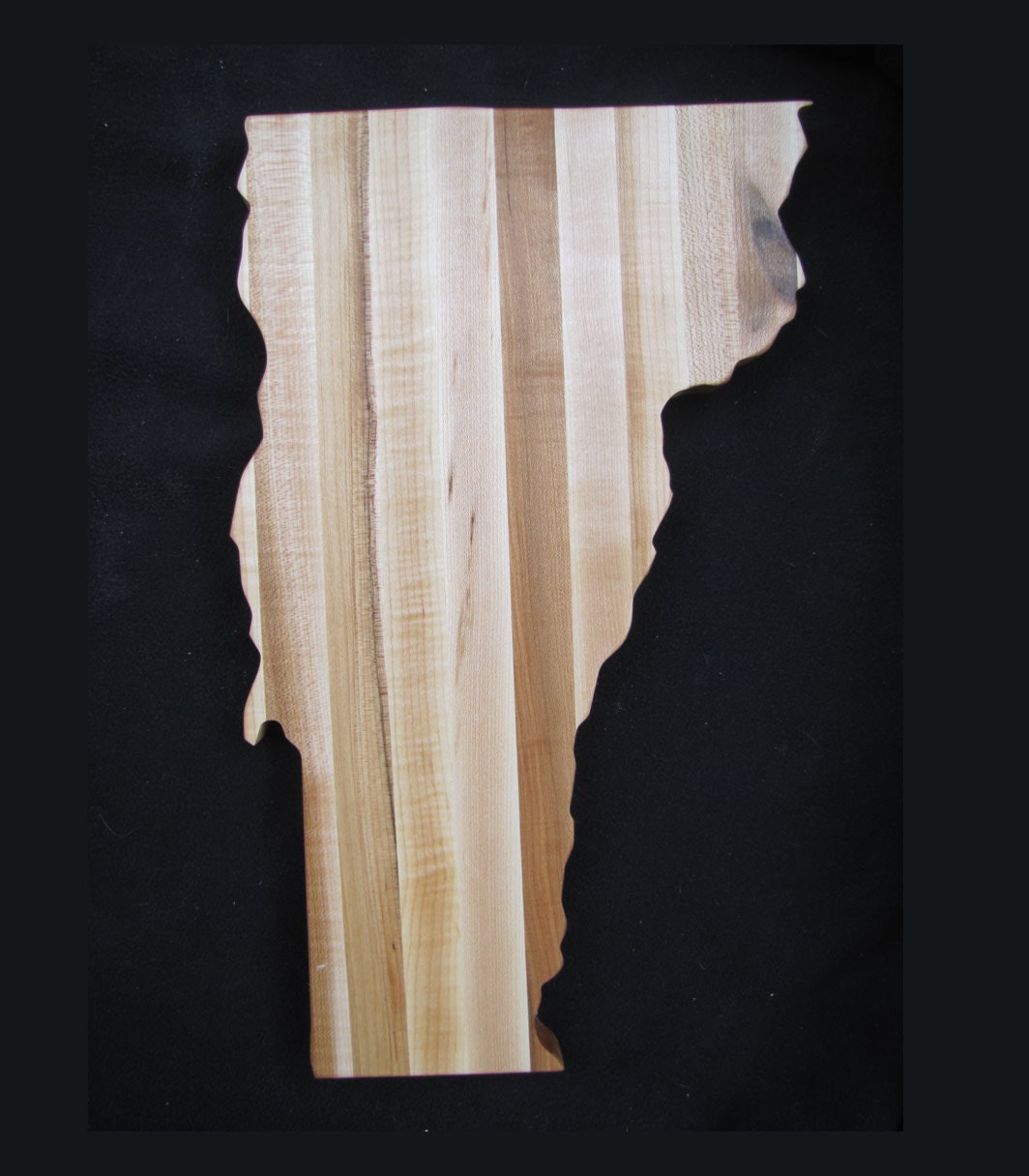 Vermont Cutting Boards State Shaped by Woodbob.com