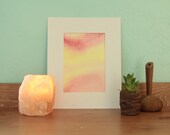 Lagato , original watercolor painting, matted 8x10, by the boychild, age 8