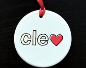cleveland love ornament