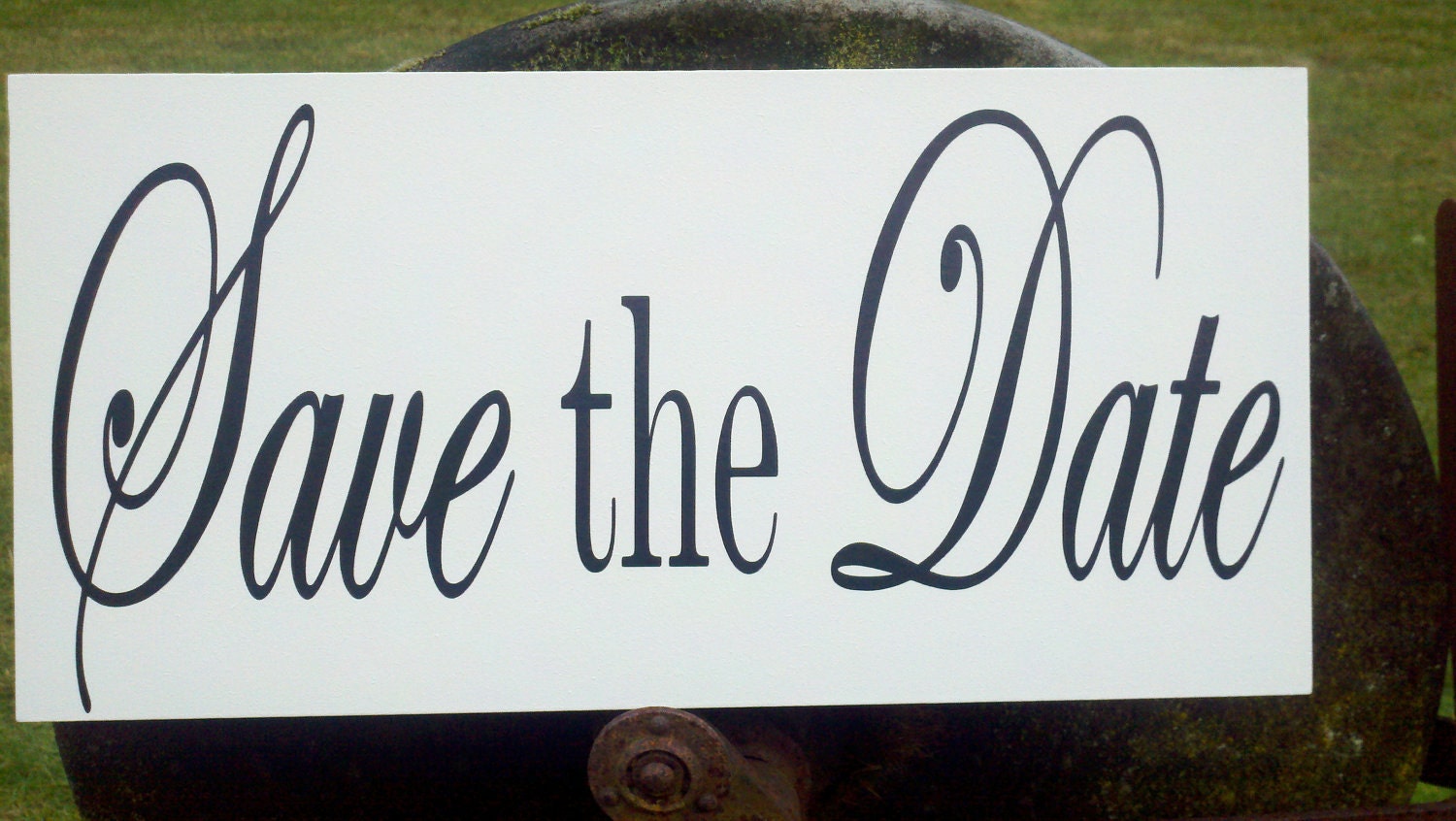 Save the Date Wedding  Engagement Photo Prop sign for announcements
